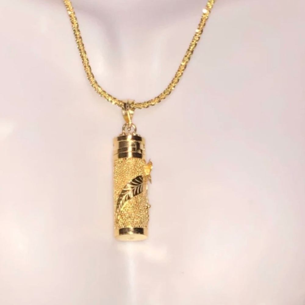 14k Gold Vermeil Urn Jewelry - Cremation Jewelry - Urn Necklace for Human Ashes